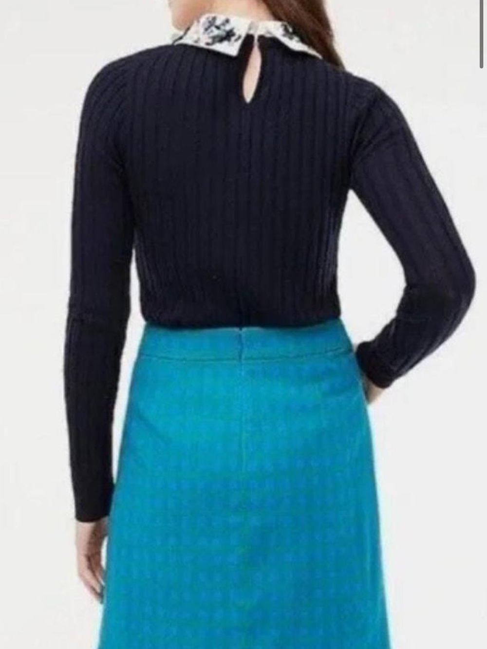 J. Crew Blue-Green Plaid A-Line Skirt - Picture 10 of 11